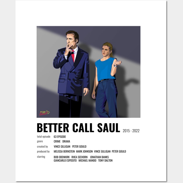 Better Call Saul Polaroid style Wall Art by Laksana Ardie Store